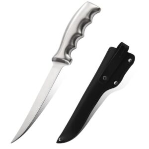 Cuchillo de pesca port??til de acero inoxidable para exteriores.