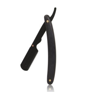 Navaja de afeitar negra elegante para hombre