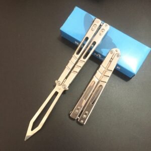 Butterfly swing knife practice tool stainless steel outdoor tool unsharpened