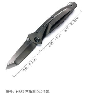 Microtech Delta DLC All Black M390 Titanium Alloy Shunfeng Folding Knife