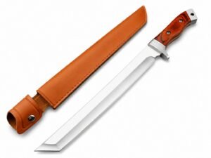 Extended Version Of The Colored Wood Back Fixed Blade Knife