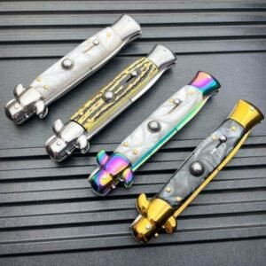 8.75 Inch Italian Stiletto Switchblade Knife – Automatic