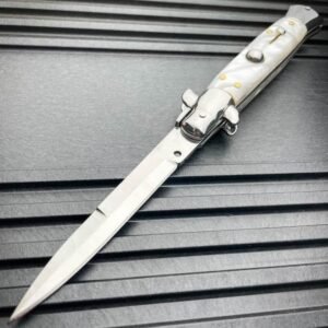 8.75 Inch Italian Stiletto Switchblade Knife – Automatic