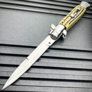 8.75 Inch Italian Stiletto Switchblade Knife – Automatic