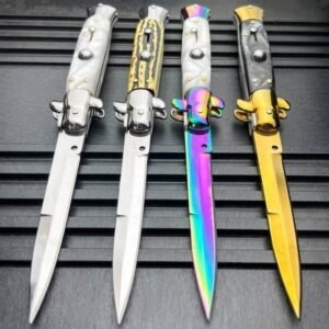 8.75 Inch Italian Stiletto Switchblade Knife – Automatic