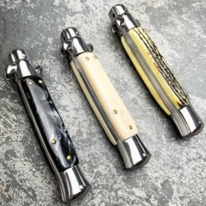 8.75 Inch Italian Stiletto Switchblade Knife – Kris Blade
