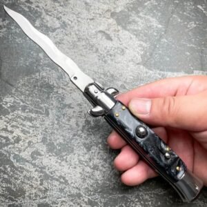 8.75 Inch Italian Stiletto Switchblade Knife – Kris Blade