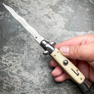 8.75 Inch Italian Stiletto Switchblade Knife – Kris Blade