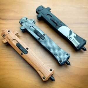 9 Inch Italian Stiletto OTF Automatic Knife