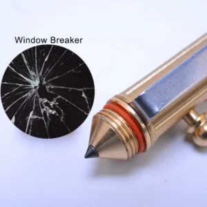 Brass Slub Pen Retro Bolt Gel Tactical Pen Colecci&oacute;n Supplies Personal Emergency Defense Tool Security Protection EDC Tool
