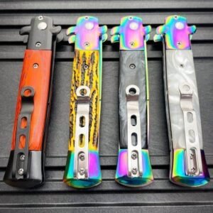 Classic Italian Stiletto Switchblade Knife – Automatic