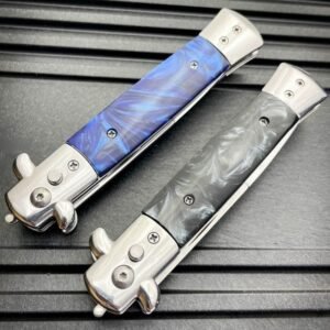Classic Italian Stiletto Switchblade Knife – Automatic