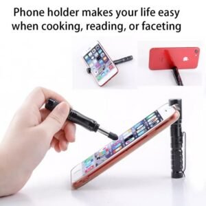 Multifunctional Tactical Pen Mobile Phone Holder Tactical Self-Defense Pen Touch Screen Pen Outdoor Survival Tool With Compass