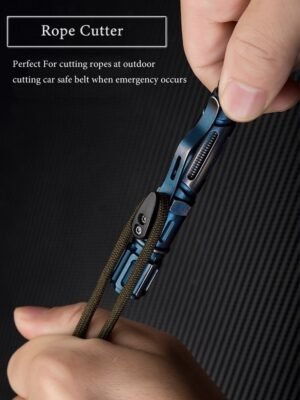 NEW 7-In-1 Outdoor EDC Multi-Function Colecci&oacute;n Tactical Pen With Emergency Led Light Whistle Glass Breaker Outdoor Survival