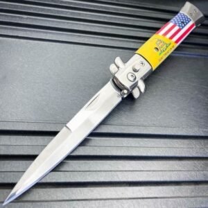 Classic Italian Stiletto Switchblade Knife – Automatic