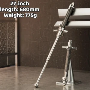 Automatic Spring Telescopic Baton – Solid Three-Section Design
