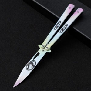 Unsharpened butterfly practice knife color butterfly knife outdoor multi-function folding knife swing