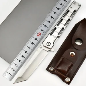 8INCH Tanto Camping Folding Slingshot Knife