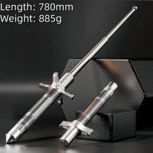Mechanical Three-Section Telescopic Baton