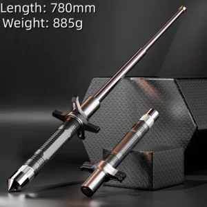 Mechanical Three-Section Telescopic Baton
