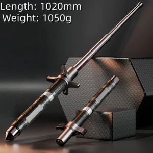 Mechanical Three-Section Telescopic Baton