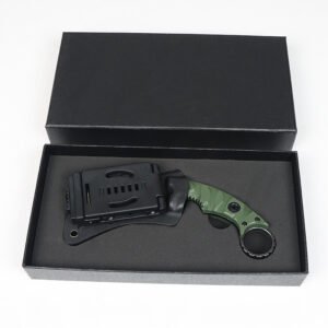 D2 Steel Karambit Claw Knife – Fixed Blade Outdoor Camping Knife