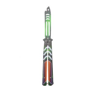 Folding unsharpened butterfly practice knife outdoor CSgo butterfly knife