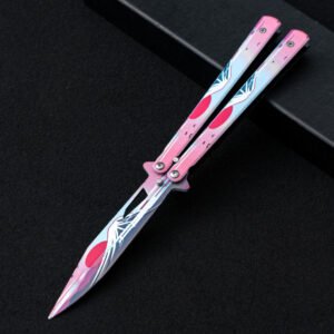 Unsharpened butterfly practice knife color butterfly knife outdoor multi-function folding knife swing