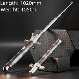 Mechanical Three-Section Telescopic Baton