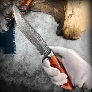 Damascus knife handmade knife forging pattern