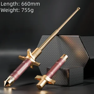 Mechanical Three-Section Telescopic Baton