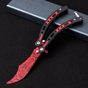 Butterfly practice knife CSGO folding unsharpened hand-throwing ornamental knife hand training knife