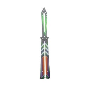 Folding unsharpened butterfly practice knife outdoor CSgo butterfly knife