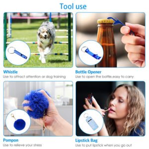 Colecci&oacute;n Keychain 11-Piece Aluminum Anti-Wolf Alarm Blue