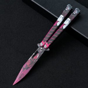 Unsharpened butterfly practice knife color butterfly knife outdoor multi-function folding knife swing