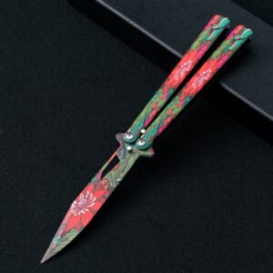 Unsharpened butterfly practice knife color butterfly knife outdoor multi-function folding knife swing