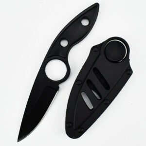 Outdoor high hardness skeleton knife portable camping