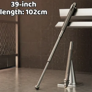 Automatic Spring Telescopic Baton – Solid Three-Section Design