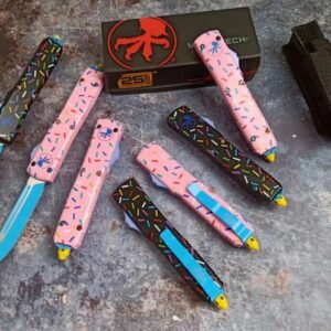 Zinc-handle Microtech UT Donut OTF Knife