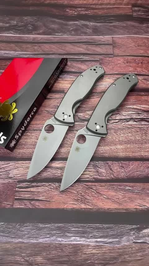 ba8e7ec54a8856d2e4b481016b724c9f.mp4.pdd_.000001.jpeg Spyderco C122 Titanium-Handle Folding Knife