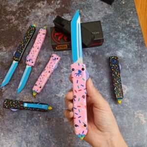 Zinc-handle Microtech UT Donut OTF Knife