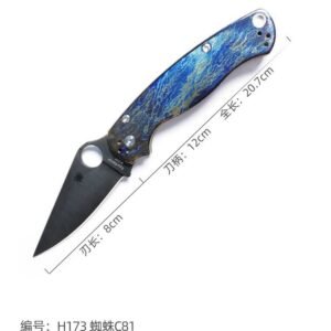 Spider C81 M390 Titanium Alloy Handle SF Express Folding Knife