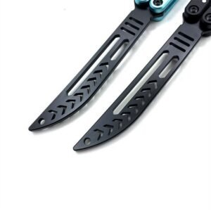 Variant practice butterfly 7075 aluminum uncut training knife
