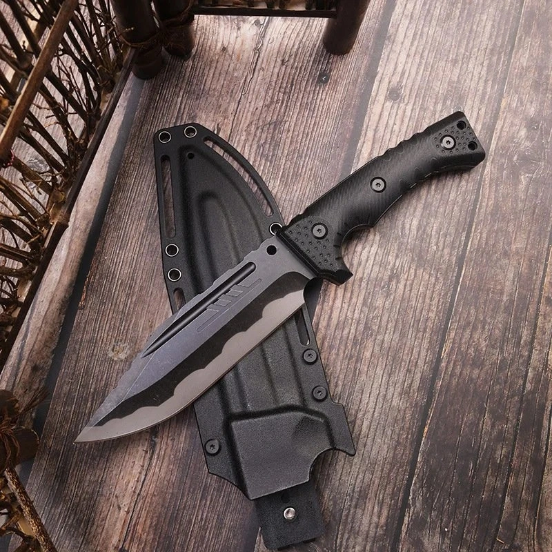 imgi_8_O1CN013bU4fN1davQlkOxTj_2216049813753-0-cib.webp Camping outdoor survival knife portable knife high hardness straight knife sharp survival knife integrated keel high hardness tactical knife--Blcak-2