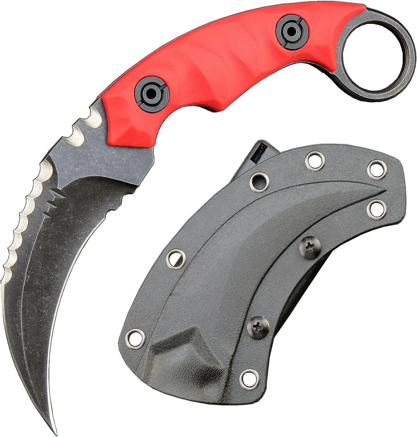 imgi_9_O1CN01uCia3j1qdkrYT9MrH_4128405519-0-cib.webp Karambit Knife D2 Steel + Nylon Fiberglass Handle Outdoor Claw Knife With Kydex Sheath Edc-RDE