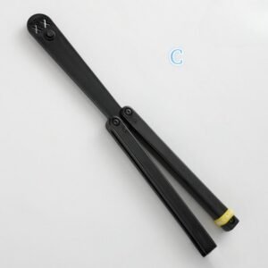 Transparent Butterfly Knife Uncut Training Knife Folding Knife Flinging Knife Plastic pc Squid Smiley Joker
