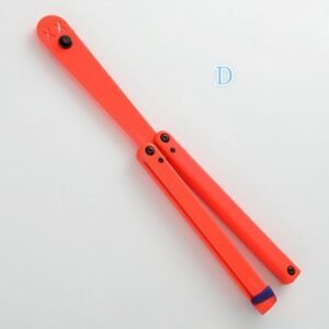 Transparent Butterfly Knife Uncut Training Knife Folding Knife Flinging Knife Plastic pc Squid Smiley Joker