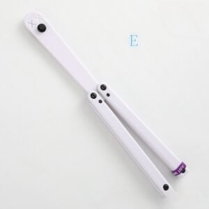 Transparent Butterfly Knife Uncut Training Knife Folding Knife Flinging Knife Plastic pc Squid Smiley Joker