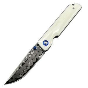 Cuchillo plegable de acero de Damasco VG10 de alta dureza cuchillo plegable